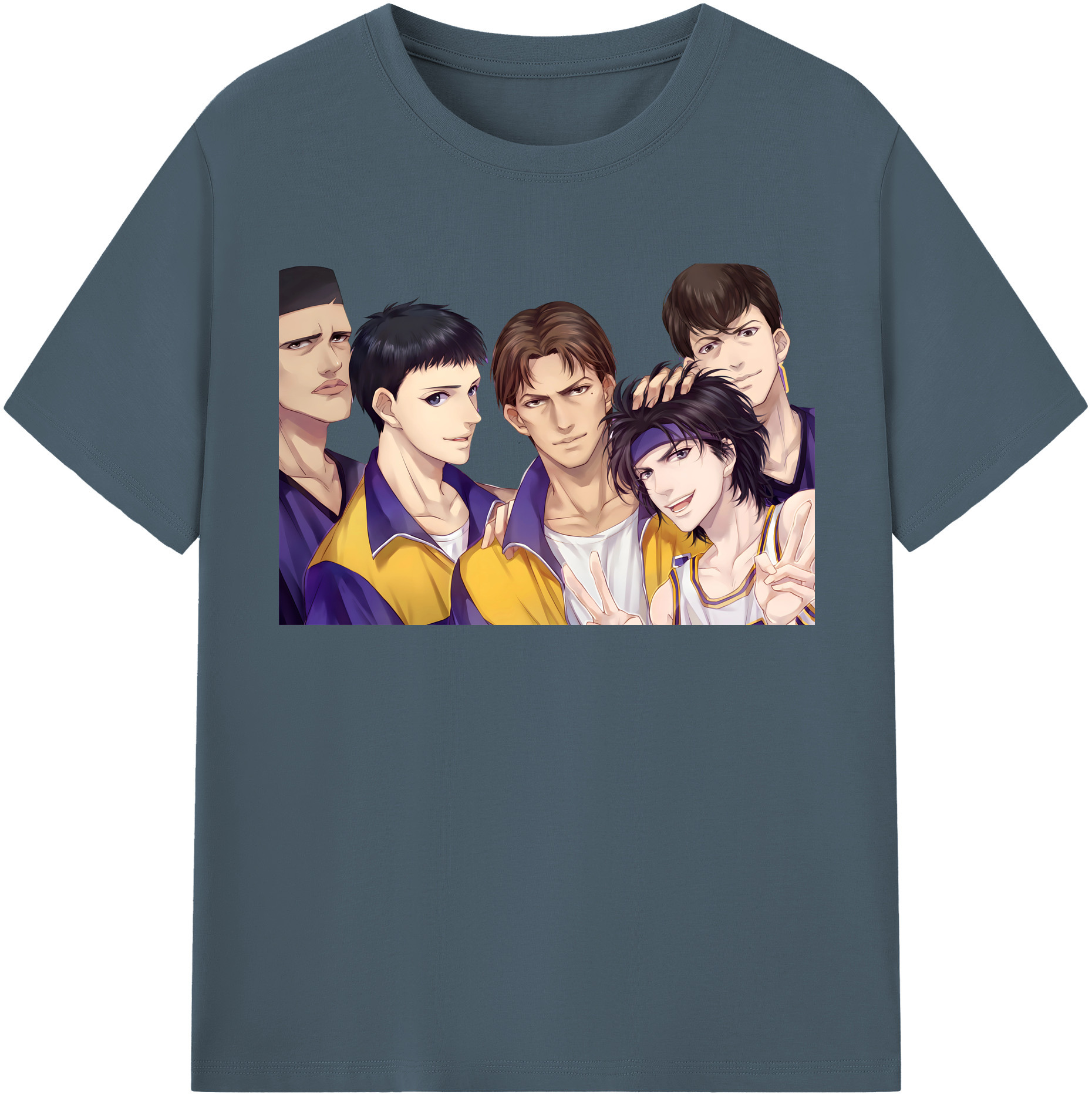 SLAM DUNK／スラムダンク 綿100％半袖Tシャツ（フロントプリント）